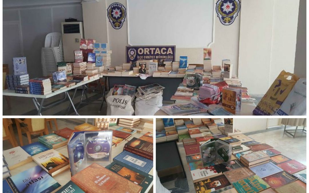 Turkish police display books, CDs as evidence of terror in post-coup probes