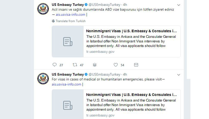 Report: US Embassy resumes visa services for emergency health, humanitarian cases