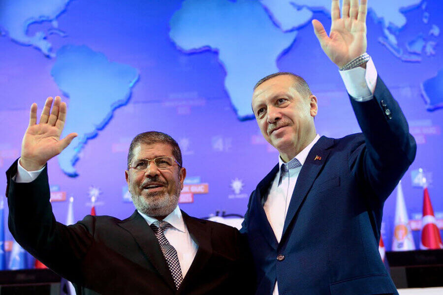Recep Tayyip Erdoğan and Mohammad Morsi